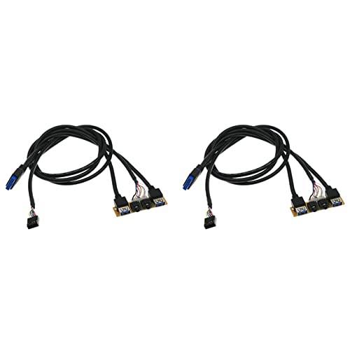 Censous 2 x 60 cm Frontblende USB3.0 + USB3.0 + Klinkenanschluss Audio HD I/O Karte + interner USB-Erweiterungsrahmen DIY Censous 2 x 60 cm Frontblende USB3.0 + USB3.0 + Klinkenanschluss Audio HD I/O Karte + interner USB-Erweiterungsrahmen DIY von Censous