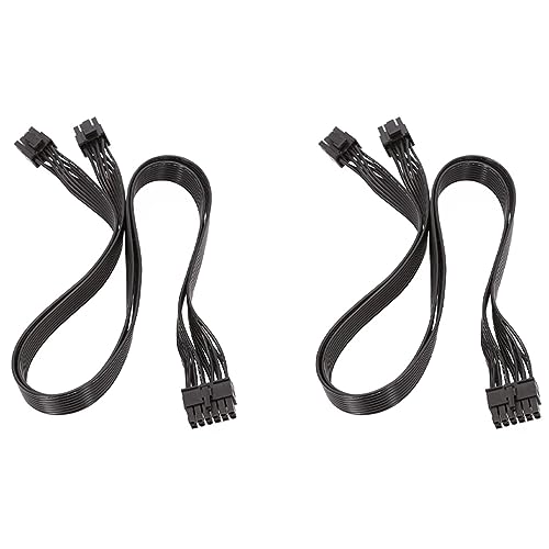 Censous 2 x Psu Grafikkarte 12 Pin auf Dual 8 Pin (6 + 2) Modulare Stromversorgung PCI-E für P-860 P-1000 X-1050 (60 cm) von Censous
