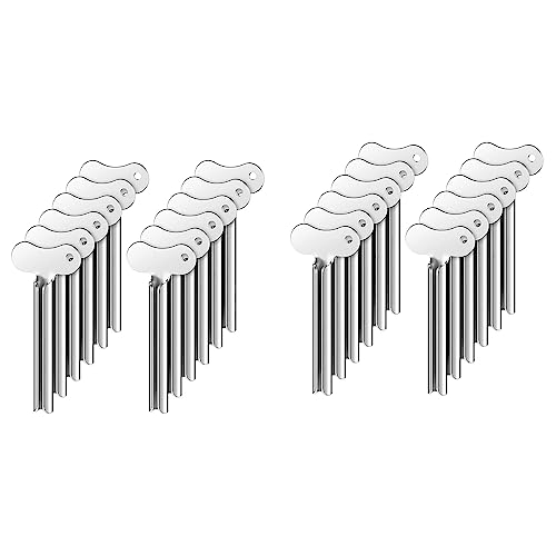 Censous 24 Metall-Tubenquetscher Zahnpasta-Quetscher Metallröhrchen Roller Paint Squeeze Gadget von Censous
