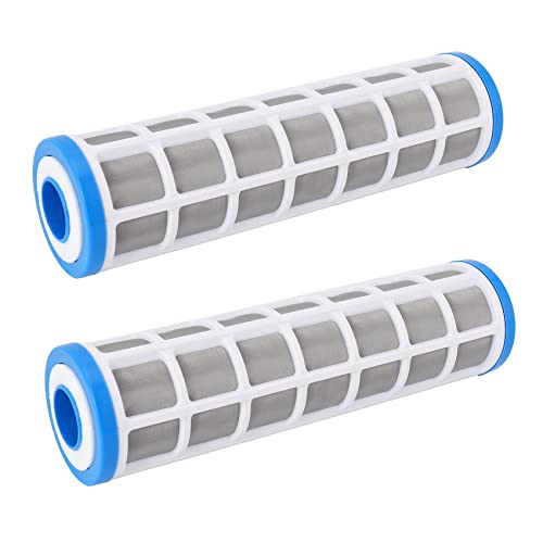 Censous 2X 10 Edelstahl Maschen Draht Filter Patrone Wasser Filter Vorfilter Zur Verhinderung Von Kalk Ablagerungen von Censous