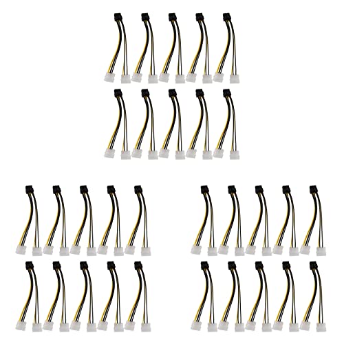 Censous 30 Stück 2 Molex PCI Express Videokarte 4 Pin zu 8 Pin Pci-E ATX Netzkonverter PSU - Molex auf Pcie 8 Pin Adapter Censous 30 Stück 2 Molex PCI Express Videokarte 4 Pin zu 8 Pin Pci-E ATX Netzkonverter PSU - Molex auf Pcie 8 Pin Adapter von Censous