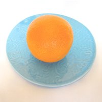 Bunter, Heller Texturierter Salat-Dessertteller Aus Steinzeug Von Centered Clayworks von CenteredClayWorks