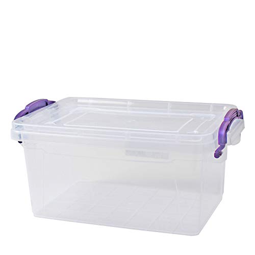 Aufbewahrungsbox 3 L Lagerbox Box mit Deckel, 11,5x 26x 17cm Stapelbox von Centi