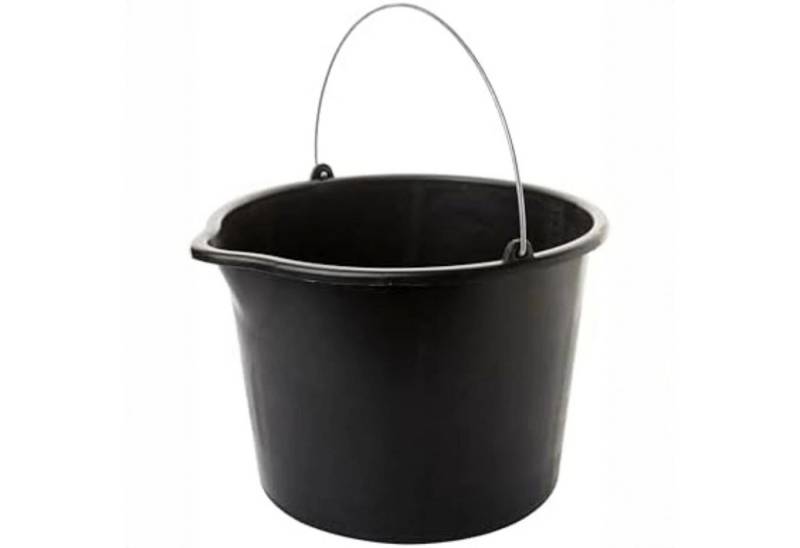 Centi Baueimer 12L Kunststoffeimer mit Metallbügel, (1er-Set), Eimer mit Ausguss von Centi