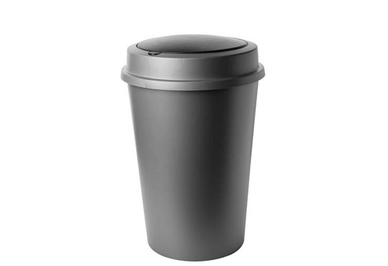 Centi Biomülleimer FLIP-Can Abfalleimer 50L, mit Klappdeckel und Schnapverschluss von Centi