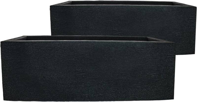 Centi Blumenkasten LIMA 80x30x27 cm 60L (2er-set), Blumenkasten groß für außen von Centi