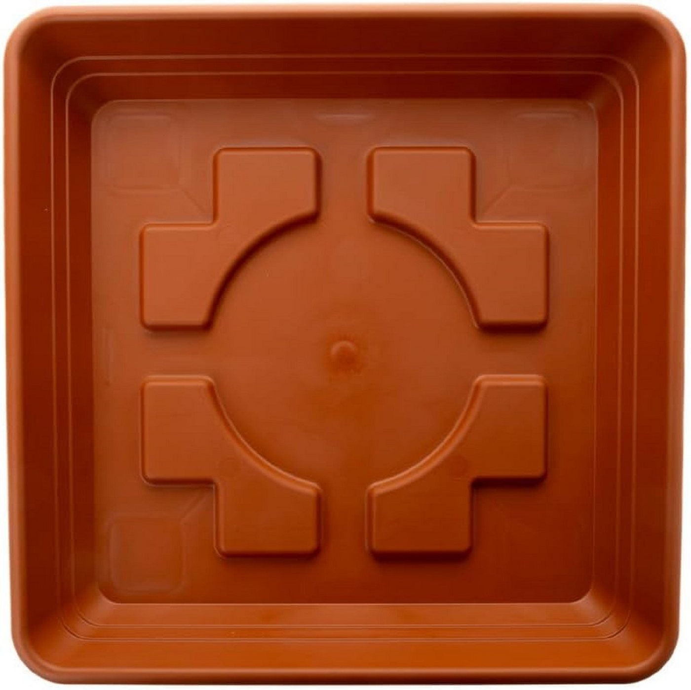 Centi Blumentopfuntersetzer LARA Untersetzer 40x40 cm, Zubehör für Pflanztöpfe bis zu 48x48 cm (oben), Multifunktionaler Untersetzer von Centi