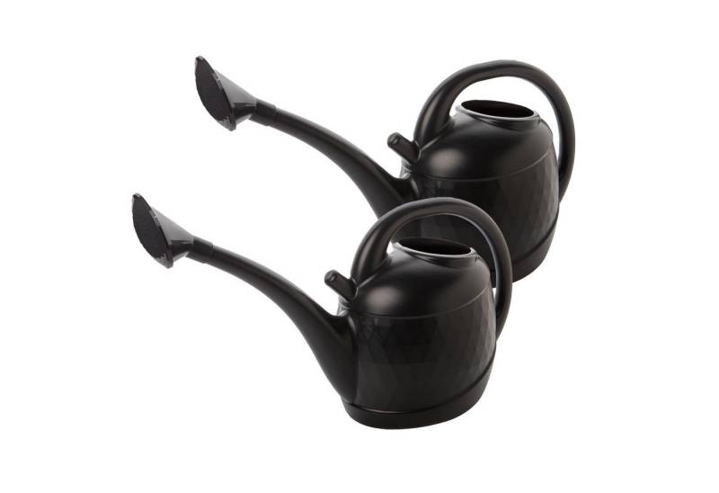Centi Gießkanne Gießkanne 10L geometrische Optik anthrazit (2er-Set), Geometrische Eleganz für Moderne Gärten von Centi
