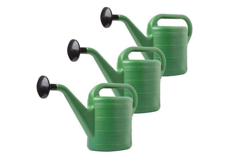 Centi Gießkanne Gießkanne mit abnehmbarer Düse, grün, 3er-Set (3er-Set), Geometrische Eleganz für Moderne Gärten von Centi