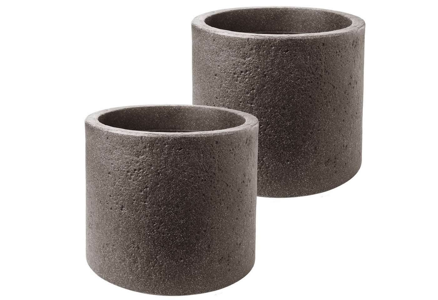 Centi Pflanzkübel Großer Pflanzkübel Granitoptik anthrazit (2er-Set) von Centi