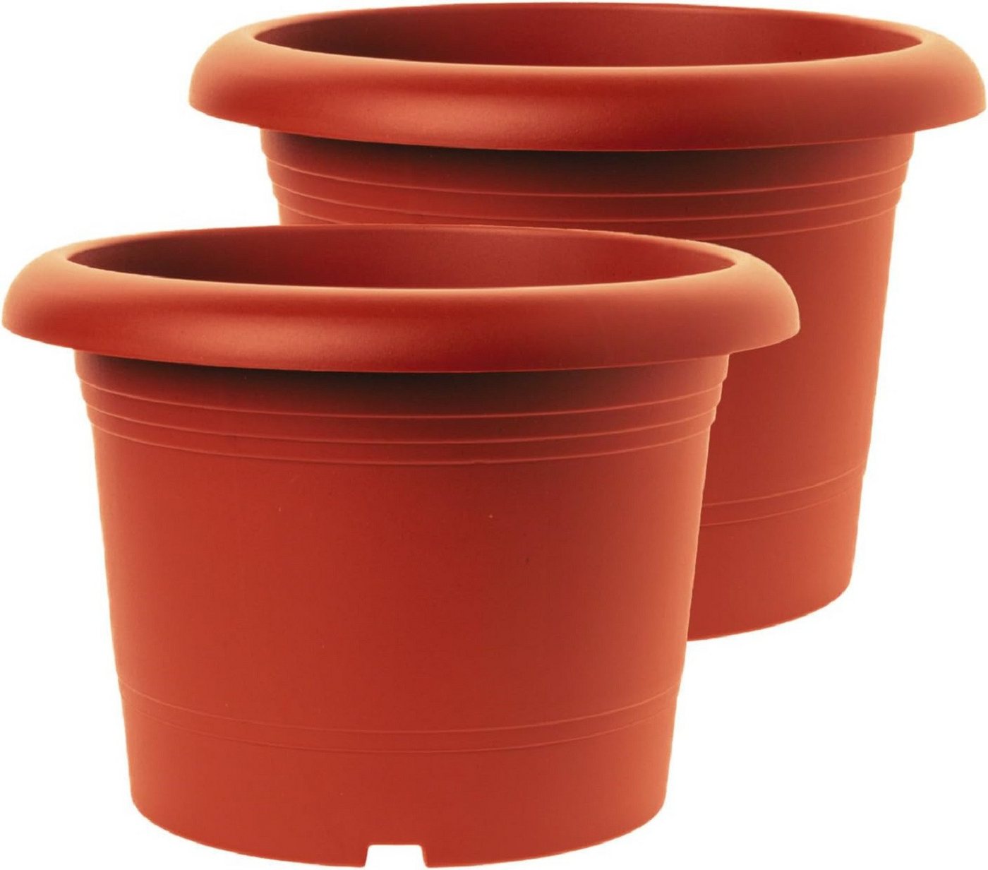 Centi Pflanzkübel Pflanzgefäße in Terracotta: 70cm (2er Set) von Centi