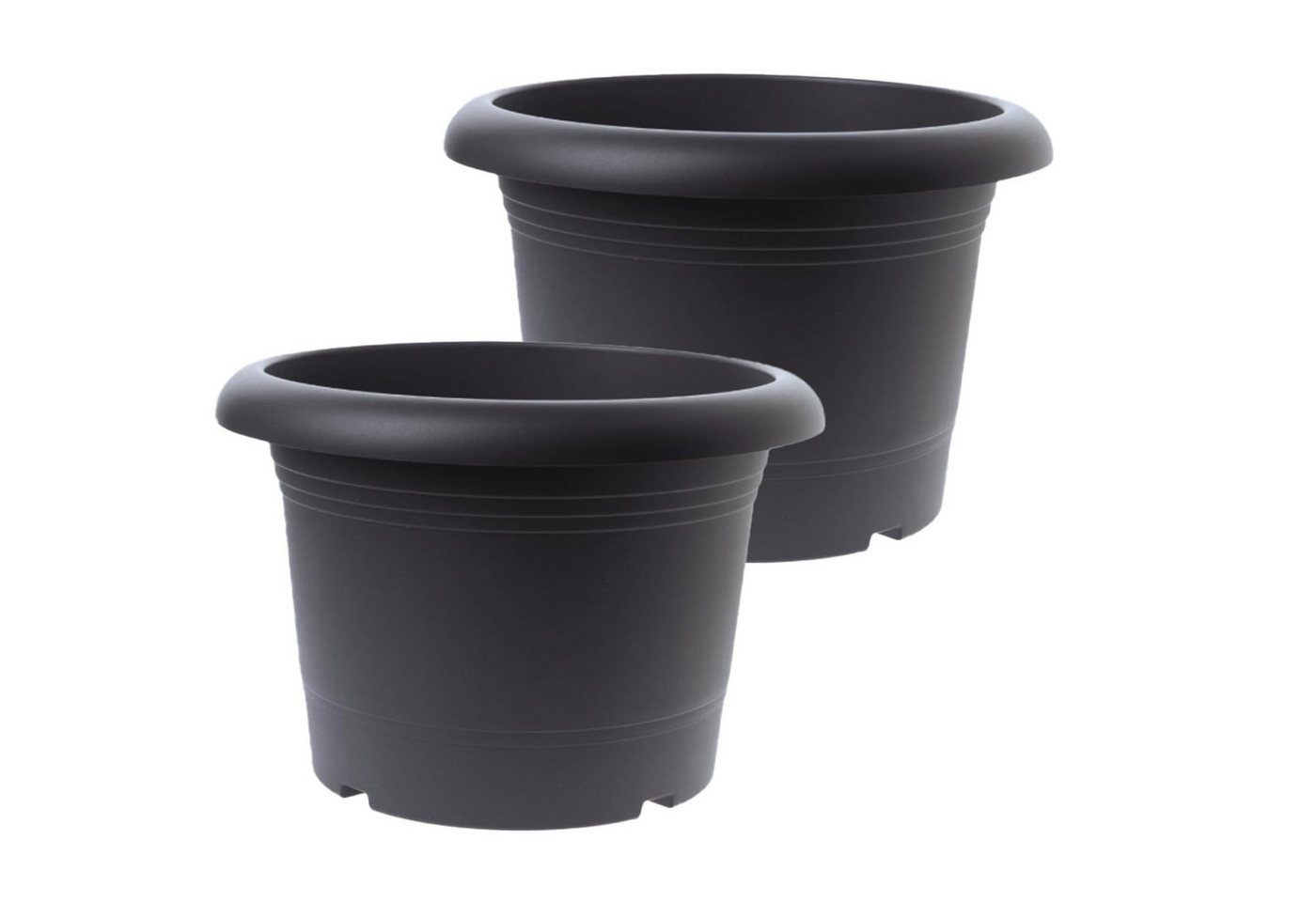 Centi Pflanzkübel Pflanzkübel anthrazit wetterfest modern 2er-Set (2er-Set) von Centi