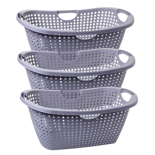 Wäschewanne 60x40x26 cm: Wäschekorb 3er Set Hellgrau – Deine Ordnungs-Revolution! Wäschewanne 60x40x26 cm: Wäschekorb 3er Set Hellgrau – Deine Ordnungs-Revolution! von Centi