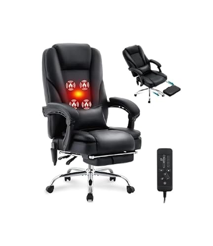 Centilab Ergonomischer Bürostuhl 200KG,Schreibtischstuhl mit Massagefunktion,Hoher Rückenlehne und Breite Sitzfläche,Computer Stuhl für Büro Heim Gaming von Centilab