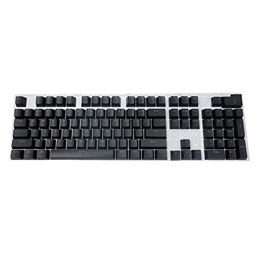 LovePlz Nur Tastenkappe 104 Stück/Set Universelle, Ergonomisch Beleuchtete Tastenkappe Für Mechanische Tastatur Schwarz von Centraliain