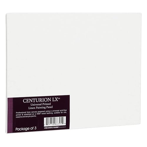 Centurion Universelle Acryl-Leinenpaneele – 50,8 x 61 cm Leinwände zum Malen – 3 Stück Leinwände für Öle, Acryl, wassermischbare Öle und mehr von Centurion