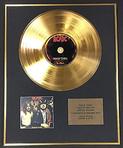 Century Music Awards AC/DC – Exklusive limitierte Edition 24 Karat Goldscheibe – Highway To Hell von Century Music Awards