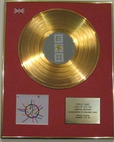 Century Music Awards DEPECHE MODE-LTD CD Gold Disc Sound des Universums von Century Music Awards