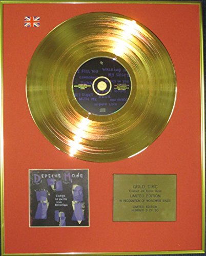 Century Music Awards Depeche Mode – Ltd Edition CD 24 Karat beschichtete Goldscheibe – Songs of Faith & Devotion von Century Music Awards