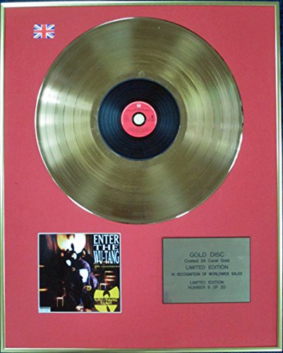 Century Music Awards Wu-Tang Clan Ltd Edition CD 24 Karat beschichtete Goldscheibe – Enter the Wu-Tang (36 Kammern) von Century Music Awards