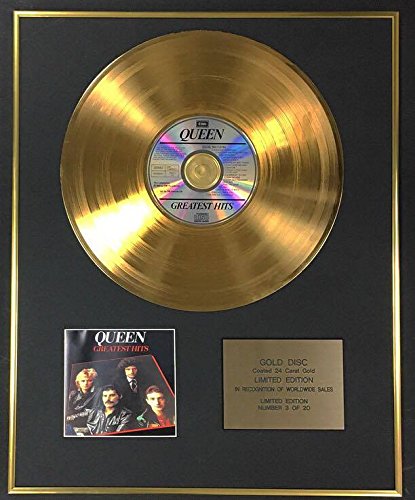 Queen – Exklusiv Limited Edition 24 Karat Gold Disc – Greatest Hits von Century Music Awards