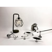 Zweifarbiger Polierter Chrom-Doppelwandhaken Mit Weißer Rosenkeramik - Made in Italy von CenturyHardwareLLC