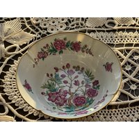 Vintage Limoges Florale Schale Goldrand von Centuryimports2010