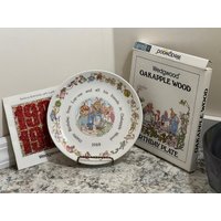 Vintage Wedgwood Of Etruria Jenny Rebhuhn Aus Oakapple Wood Collectible Birthday Plate 1988 von Centuryimports2010
