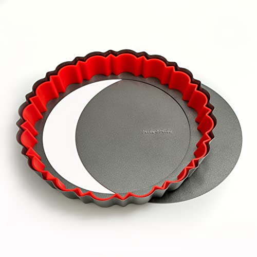 Patz&Patz Fluted Tart Pan with Removable Bottom – 9 Inch Tart Pans for Baking Tarts, Quiches & Pies von Patz&Patz
