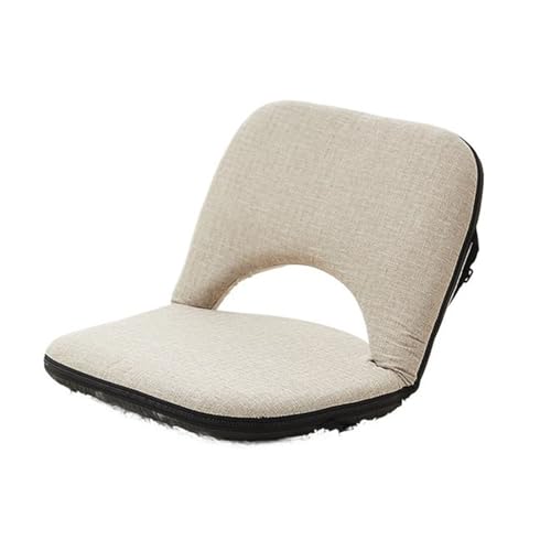 Bodenstuhl, Verstellbarer Boden-Lazy-Sofa-Stuhl, 5-Positionen-Mehrwinkel-gepolsterter Bodenstuhl, Tatami-Stuhl, gepolsterte Rückenlehne mit Erkerfenster-Lounge-Stuhl, Sitzstühle for Meditieren, Lesen, von Cenz-888