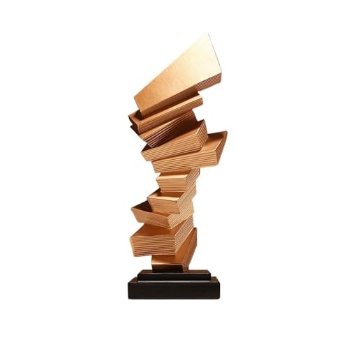 Cenz-888 Desktop-Ornamente Leichte Luxus-Skulptur aus Kunstharz, for Veranda, Wohnzimmer, Weinschrank, Fernsehschrank, Büro, Dekoration, Ornamente, Einweihungsgeschenk(Gold) von Cenz-888