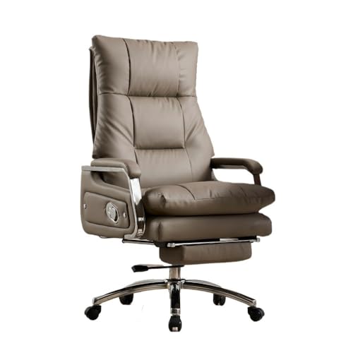 Cenz-888 Ergonomischer Bürostuhl, Echtleder Chefsessel mit Liege und Massage für langes Sitzen Komfort Schreibtischstuhl von Cenz-888