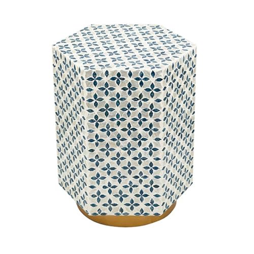 Cenz-888 Kleiner Beistelltisch Handgemachter Muschelförmiger Tisch Wohnzimmer Sofa Beistelltisch Esstisch Couchtisch Balkon Dekor Home Akzent von Cenz-888