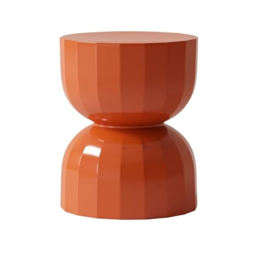 Cenz-888 Kleiner Beistelltisch Sofa Beistelltisch Mini Runder Tisch Kleiner Ablagetisch Schlafzimmer Nachttisch Wohnzimmer Ecktisch(Orange) von Cenz-888