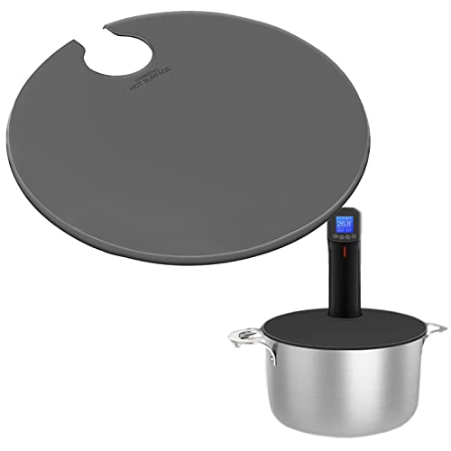 2 Pcs Sous-Vide-Deckel für präzises Kochen, Sous-Vide-Präzisionskocher-Silikondeckel | Sous-Vide-Gerät für Langzeitgaren | Verhinderung der Wasserverdunstung, kompatibel mit Ceolup von Ceolup