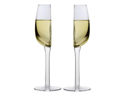 2 Stück Weingläser, Whisky GläSer, Kreatives Kristallgläser Champagner Gläse,140 Ml Weinglas Mit Langem Stiel, Flexibles Halbes Rotweinbecherglas Mit Stiel Für Geburtstag, Jahrestag, Hochzeit Geschenk von Ceolup