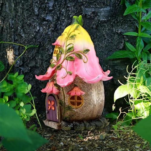 Ceolup Miniatur Fairy Gnome Home Fenster Und Tür, Garten Outdoor Statuen Bäume Dekoration Feentür Wichteltür Garten Türen Und Fenster Aus Harz, Gartendeko Figuren Statuen, Garten Dekoration Skulptur Statuen, KJLZ5NQA0TMHJIWLC41 von Ceolup