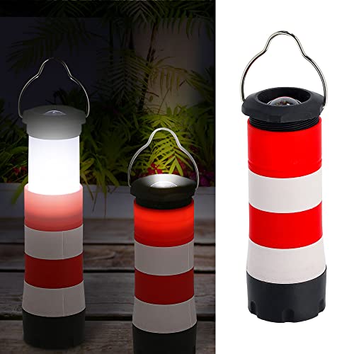 3in1 Taschenlampe Leuchtturm │ Multifunktionslampe Tischlampe Hängelampe │ Lampe ausziehbar Zoomfunktion (1 x Taschenlampe Leuchtturm) von Cepewa