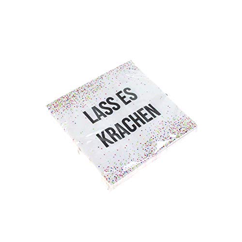 Cepewa 20 Servietten Party Lass es krachen 3-lagig 33x33cm Papierservietten Tissue von Cepewa