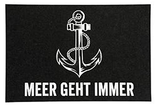 Cepewa - 69232 - Tischset, Filz, Maritim, Anker, Meer geht immer, 45cm x 30cm, anthrazit Cepewa - 69232 - Tischset, Filz, Maritim, Anker, Meer geht immer, 45cm x 30cm, anthrazit von Cepewa