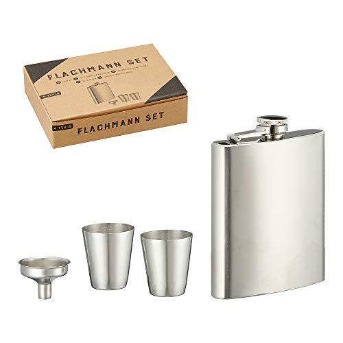 Cepewa Flachmann Set 4tlg. ca. 18 ml edel Schnapsflasche Trinkflasche Taschenflasche von Cepewa