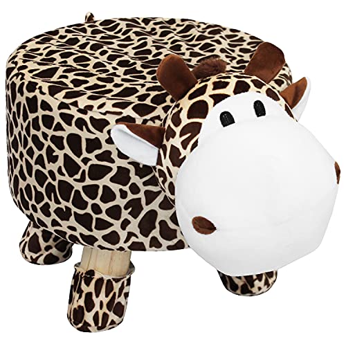 Cepewa Hocker Giraffe Sitzhocker Polsterhocker Sitzwürfel Stuhl Sitzbank von Cepewa