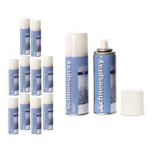 Cepewa Schneespray im 12er Set 111ml Dekoschnee Streuschnee Sprühdose Kunstschnee Weihnachten (4 x 3er Set Schneespray) von Cepewa