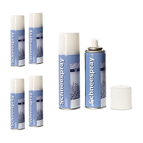 Cepewa Schneespray im 6er Set 111ml Dekoschnee Streuschnee Sprühdose Kunstschnee Weihnachten (2 x 3er Set Schneespray) von Cepewa