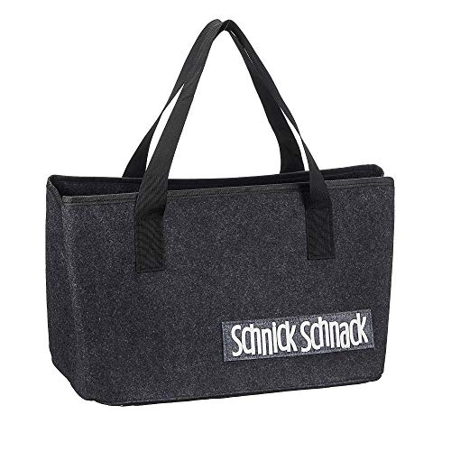 Filztasche mit lustigen Sprüchen für Kaminholz Einkaufstasche Zeitungskorb Shopper aus Filz faltbar Kaminholztasche Filzkorb (Schick Schnack) von Cepewa