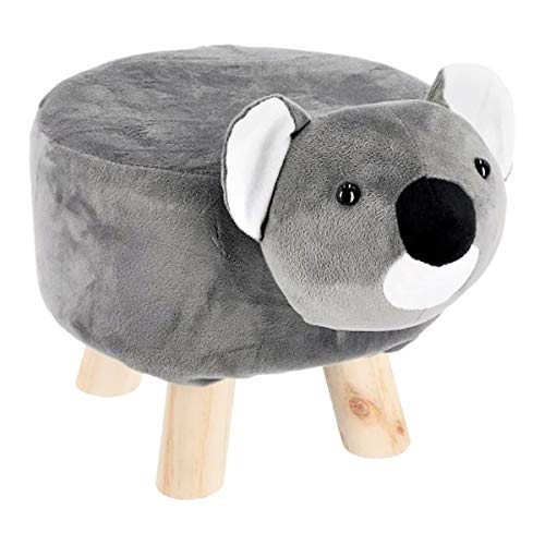 Kinderhocker Tier Tierhocker Koala Sitzhocker Fußhocker Kinder Baby Holz Tier 50x28x30cm von Cepewa