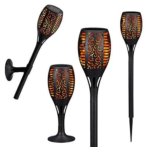 LED Solar Fackel Flammenflackern ca. 58cm Licht Lampe stellen stecken Wandhalterung LED Solar Fackel Flammenflackern ca. 58cm Licht Lampe stellen stecken Wandhalterung von Cepewa