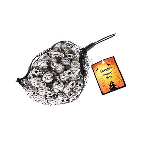 Streudeko "Totenkopf" im Netz, 50tlg., Material: 100% PE Streudeko "Totenkopf" im Netz, 50tlg., Material: 100% PE von Cepewa