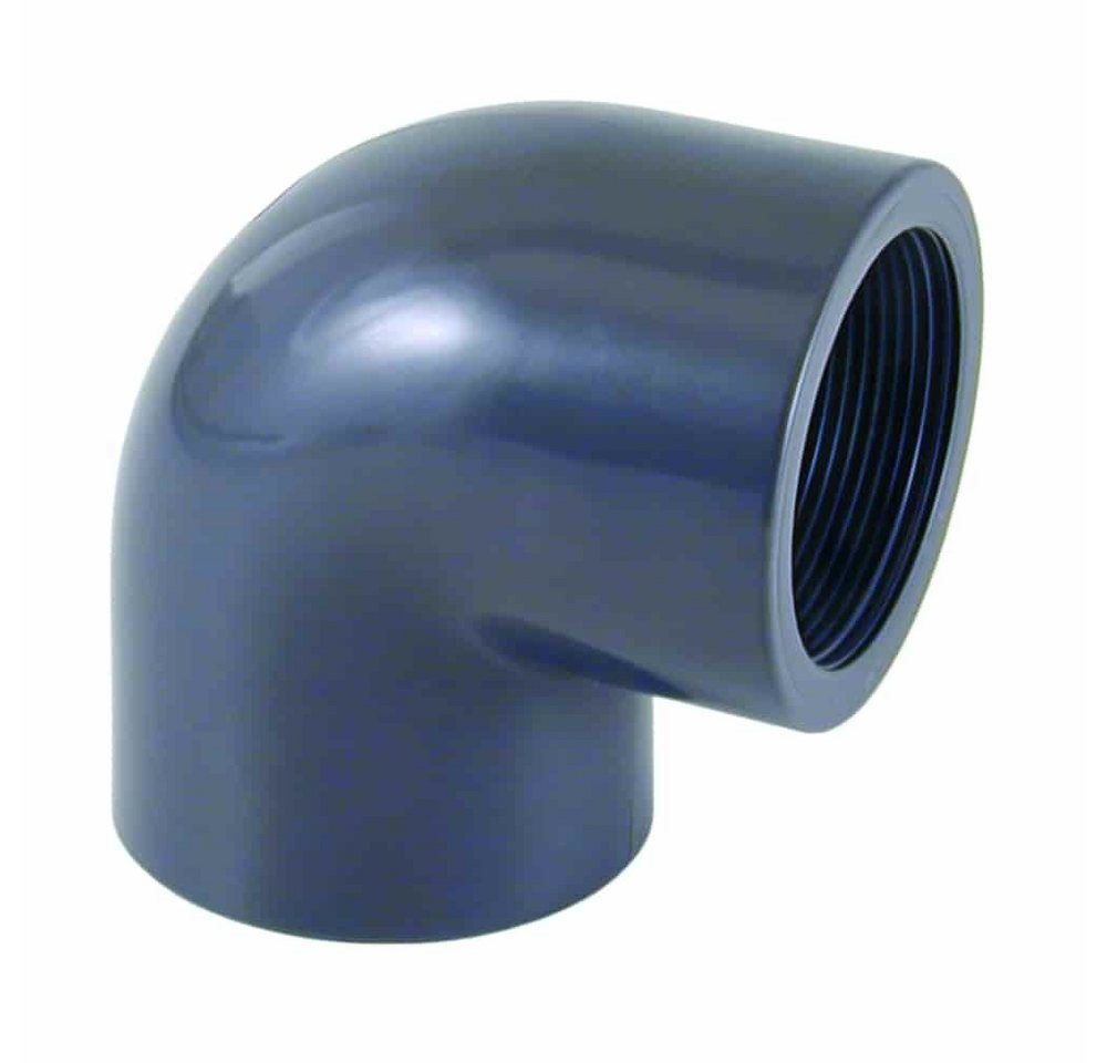 Cepex Rohrverbinder PVC Winkel 50mm, 90 Grad, Muffe, Innengewinde, PN10 Cepex Rohrverbinder PVC Winkel 50mm, 90 Grad, Muffe, Innengewinde, PN10 von Cepex
