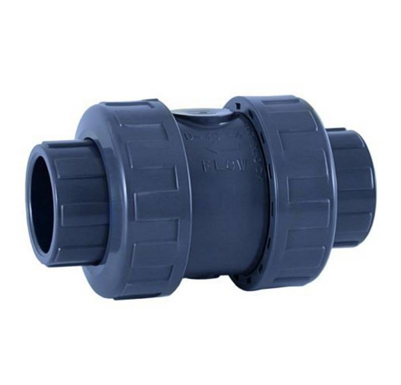 Cepex Rückschlagventil PVC Rückschlagventil 50mm mit Feder EPDM mit 2 Klebemuffen von Cepex